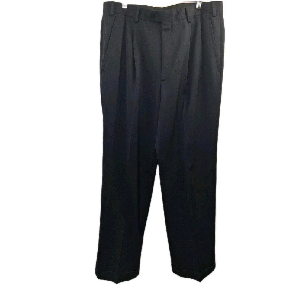 Emilio Yuste Men's 2 Piece Suit 38R 100% Wool Spain Pleated Pants $825 Retail
